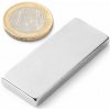 SOLLAU Neodymový magnet hranol 50x20x5 mm, N42, ponikelovaný
