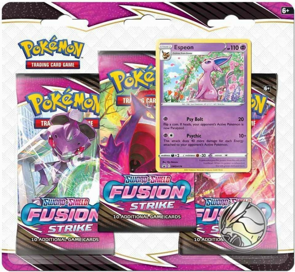 Pokémon TCG Fusion Strike 3-Pack Blister Espeon