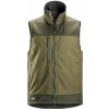 Snickers Workwear Softshellová vesta AllroundWork Stretch khaki veľ. M