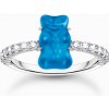 THOMAS SABO x HARIBO prsteň Goldbear Blue Mini TR2459-052-1