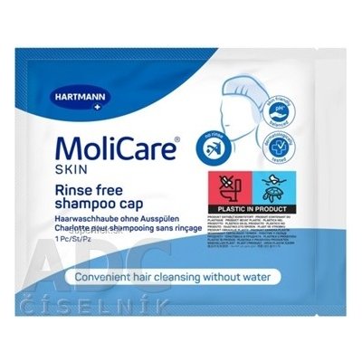 MoliCare SKIN Rinse free shampoo cap čiapka so šampónom a kondicionérom 1x1 ks, 4052199675978