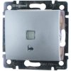 Legrand Slovensko, s.r.o. Valena - 770215 - Tlačidlo s orientačným osvetlením 230V piktogram zvončeka - Hliník