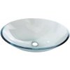 SAPHO - PURE sklenené umývadlo na dosku 52x37,5cm, číre sklo 2501-12