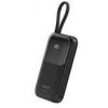Canyon OnPower 101, Powerbank, 10.000 mAh, displej, in: USB-C, out: USB-A, QC 3.0/USB-C, PD 22,5W, integ. káb.. (CNS-CPB101BK)