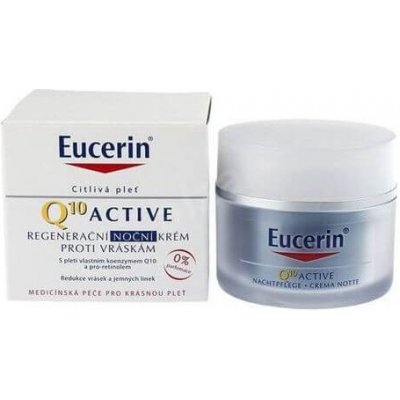 Eucerin Regeneračný nočný krém proti vráskam pre všetky typy citlivej pleti Q10 Active 50 ml