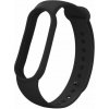 Xiaomi Mi Smart Band 3 / Smart Band 4 tmavý čierny silikónový remienok na smart hodinky