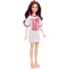 Mattel Barbie modelka Biele lesklé šaty