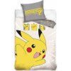 Carbotex bavlna obliečky Pokémon Pikachu v Akcii 140x200 70x90