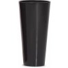 PlasticFuture Kvetináč Tubus Slimmer tmavosivý lesklý, 20 cm