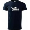 Coma paródia - Klasické pánske tričko vyššej gramáže - 4XL ( Tmavomodrá (veľmi tmavá - skoro čierna) )
