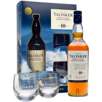 Talisker 10y 45,8% 0,7 l (darčekové balenie 2 poháre)