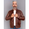 Max Original Leather Pánska kožená bunda 1431 mocca (M 44-46) - Mocca - M