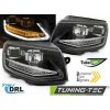 Tuning-tec SVETLOMETY TUBE LIGHT DRL BLACK SEQ pasuje na VW T6 15-19