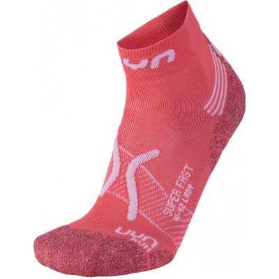 UYN Super Fast Lady Running Socks coral/white