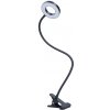 Solight LED stolná lampa s klipom, stmievateľná, 300lm, USB, WO66-B