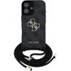 Guess 4G Metal Logo Crossbody kryt so šnúrkou pre iPhone 16 - šedý 57983124179 - možnosť vrátiť tovar ZADARMO do 30tich dní