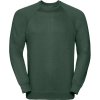Russell Athletic Mikina 762M, raglánová COT10762M54000-bottle gree XS Zelená lahvově