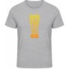Akciové Gildan Soft-Style Tričko - Dobré pivo na zlé časy - Flakatá sivá - 4XL - Pánske