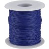 Pro Háčkování Bavlněná voskovaná šňůrka modrá 5 m