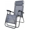 mamido Záhradné polohovacie lehátko šedé