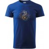 Yin & Yang strom - zima, leto - Tričko extra veľké (5-8XL) - 5XL ( Kráľovská modrá )