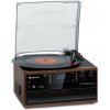 Auna Oakland DAB, retro stereo systém, DAB+/FM, BT funkcia, vinyl, CD, kazetový prehárvač (10033747 WD)