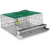 GAUN 32230 Klietka pre prepelice 2-dielna 50 x 58,5 x 26 cm - 1poschodová klietka s 2oddiely pre 10 až 12 prepelíc