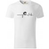 Ekg punk - Tričko z organickej bavlny - 3XL ( Biela )