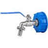 Bradas IBC adaptér S60x6 s kovovým ventilom 1/2