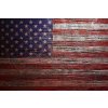 DIMEX | Vliesové fototapety na stenu Vlajka USA na dreve MS-5-3016 | 375 x 250 cm | modrá, červená, biela + Vliesová fototapeta na stenu DIMEX Vlajka USA na dreve MS53016 v rozmere 375 x 250 cm