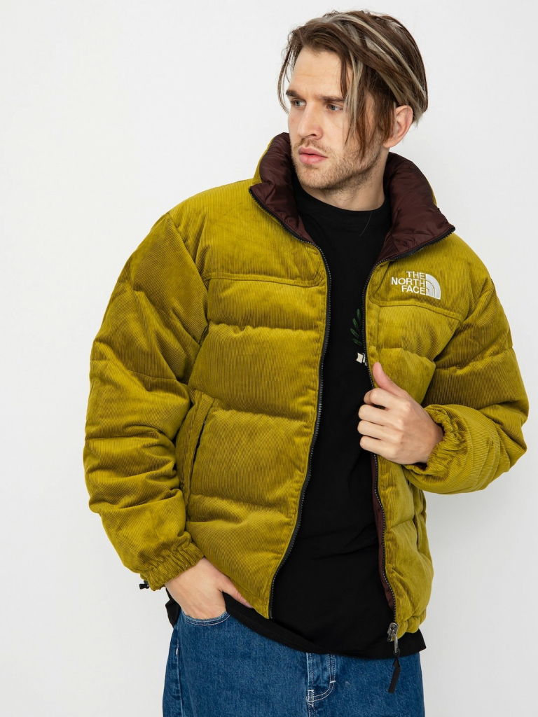 The North Face 92 Reversible Nuptse sulphur moss/coal brown