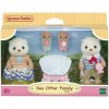 Sylvanian Families Rodina morských vydier Sada Kočík pre dvojičky Figúrky