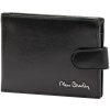 Pánska kožená peňaženka Pierre Cardin, čierna RFID 12,5 × 9 cm