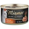 Miamor Feine Filets v želé - mokré krmivo pre mačky s tuniakom a vajcom 100g konzerva