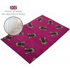 DRYBED Premium Vet Bed Medvedíky magenta 100 x 75 cm