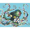 ZUTY Maľovanie podľa čísel FAREBNÁ CHOBOTNICA Rámovanie vypnuté plátno na rám Rozmer 80 x 100 cm
