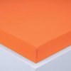 Napínacia plachta na posteľ jersey EXCLUSIVE oranžová 90 x 200 cm