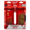 Milwaukee súprava vrtákov do kovu Shockwave HSS-G TiN Red Hex (10ks)