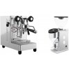 Lelit MaraX3 PL62X3, stainless steel + Rocket Espresso FAUSTINO 3.1, white
