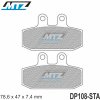 Doštičky brzdové DP108-STA - zmes Standard