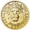 Česká mincovna zlatá minca Český Lev 2022 1/25 oz