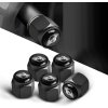 4 ks MINI COOPER čiapočky na ventily, krytky ventilov čierne