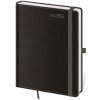 Diár 2026, denný, A5, s pútkom na pero - BLACK+ DOUBLE+ Hnedá
