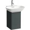 Laufen Spodná skrinka pod umývadlo 56 cm, závesy vľavo, sivá prevádzka H4030211102661