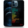 Picasee silikónový čierny obal pre Apple iPhone 12 Pro Max - Motto života