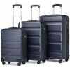 Kono 2191 Sada 3 kufrov spinner 55/66/75cm Modrá ABS