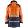 Blåkläder AB 4457 Zimná reflexná bunda oranžová/námornická modrá