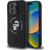 Karl Lagerfeld Liquid Silicone Karl and Choupette MagSafe Zadní pro iPhone 16 Pro Black KLHMP16LSCMKCRHK