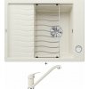 Blanco ELON 45 S biela soft + excentrické ovládanie + Blanco DARAS biela soft 526935