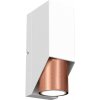 Luminex Nástenné svietidlo WALL 1xGU10/8W/230V biela/medená LU3109 + záruka 3 roky zadarmo + záruka 3 roky zadarmo